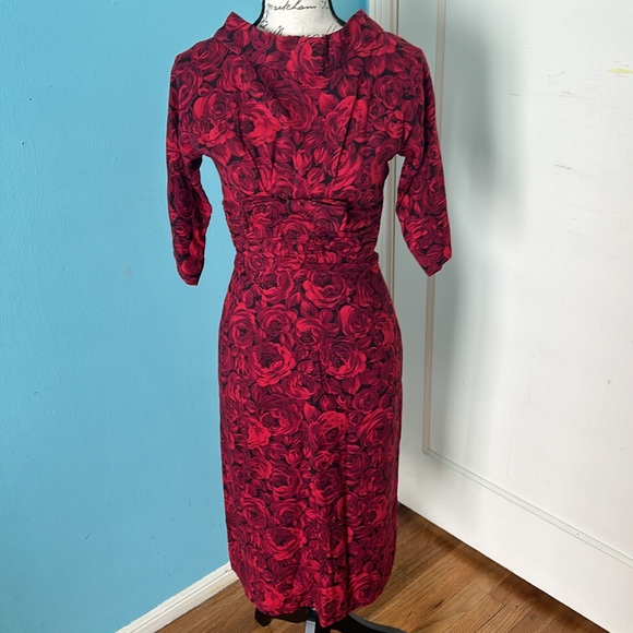 Vintage Dresses & Skirts - 1960’s Rose Cocktail Dress